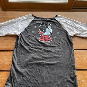 Burton Raglan Sleeve T Shirt Size Small